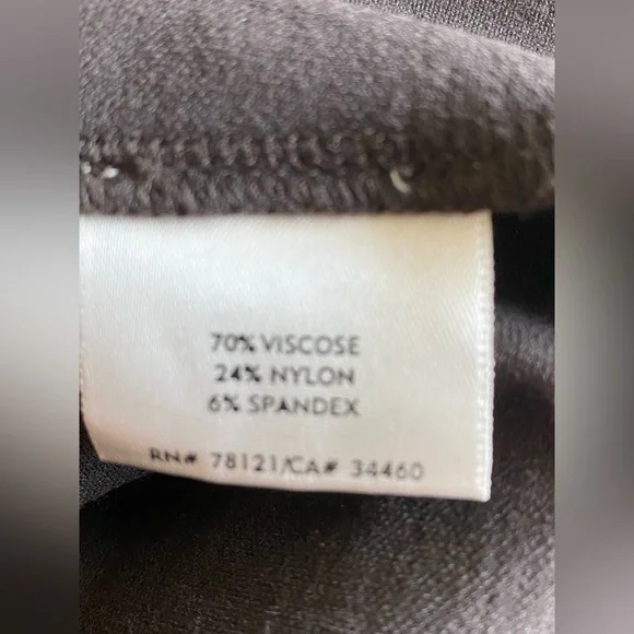 EILEEN FISHER‎ DARK GREY WASHABLE CREPE MINI SKIRT SIZE XS - Picture 6 of 10